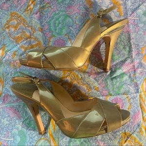 Cole Haan Nike Air gold heels